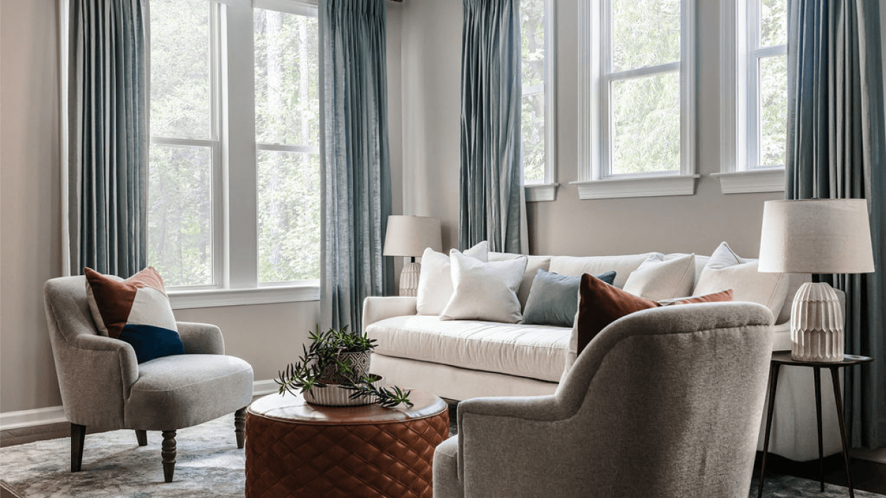 Burke Residence interior, landscape view