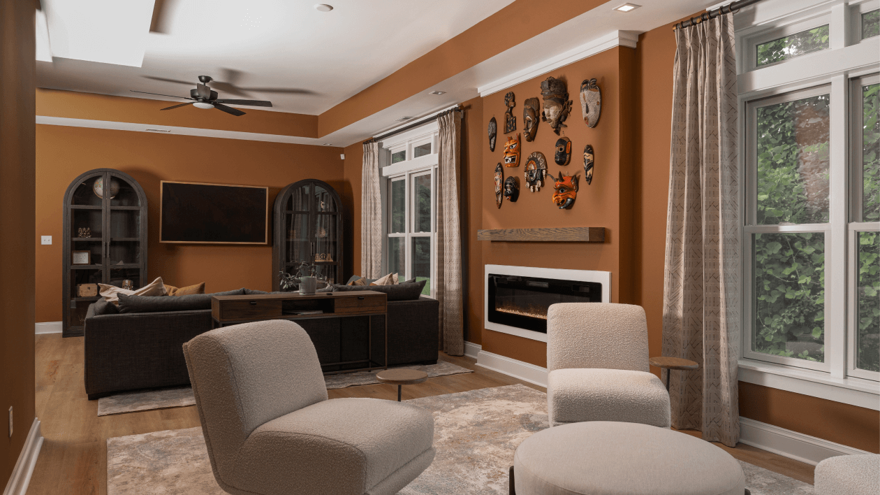 Living Room Design virtual interior design