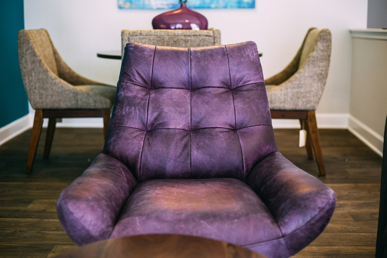 Resident lounge seating at The Lofts at North Hills designed by McNeill Brown